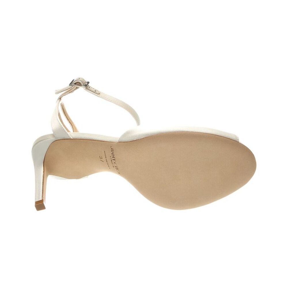 Jimmy Choo Sacora 85 Satin Sandal, White - Picture 4 of 5